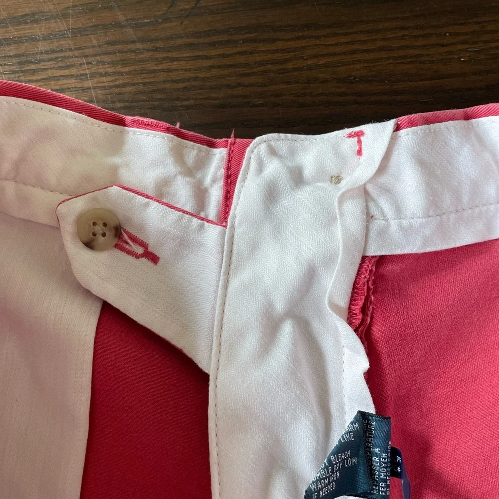 Vtg 90’s Polo Ralph Lauren Red Chino Preston Pant 36/32 - Picture 4 of 8